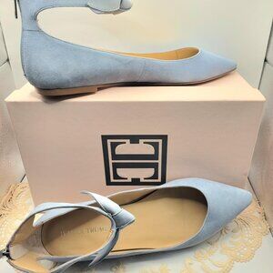 Ivanka Trump Ittramory 9.5M Blue Suede Flats